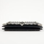 PRADA Leather Studs Chain Wallet Chain Bag Black Used - 图片 5