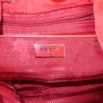 PRADA Triangle Logo Nylon Leather Backpack Ruck Sack Pink B6677 Used - 图片 24