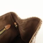 MIU MIU Leather Canvas 2Way Hand Bag Tote Bag Brown Pink 5BA085 Used - 图片 21