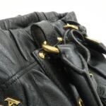 PRADA Leather 2WAY Bag Hand Bag Shoulder Bag Black BN1788 - 图片 8