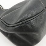 PRADA Logo Leather Shoulder Bag Hand Bag Black BR3593 Used - 图片 15