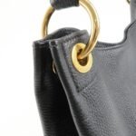 PRADA VITTELLO PHOENIX Triangle Logo Leather Shoulder Bag Black 1BC051 Used - 图片 16