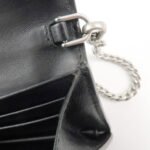 PRADA Leather Studs Chain Wallet Chain Bag Black Used - 图片 21