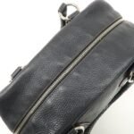 PRADA Logo Leather Hand Bag Mini Boston Bag Black BL0471 Used - 图片 16