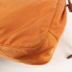 PRADA Logo Nylon Leather Shoulder Bag Crossbody Bag Orange BT0692 Used - 图片 11