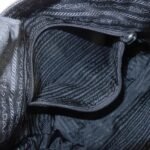 PRADA Triangle Logo Nylon Leather Shoulder bag Black - 图片 18