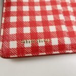 MIU MIU Logo Leather Bi-fold Compact Wallet Red 5MV204 Used - 图片 19