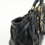 PRADA Leather 2WAY Bag Hand Bag Shoulder Bag Black BN1788 - 图片 13
