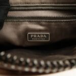 PRADA Triangle Logo Leather Shoulder Bag Hand Bag Brown Used - 图片 24