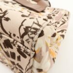 MIU MIU Leather Canvas 2Way Hand Bag Tote Bag Brown Pink 5BA085 Used - 图片 13