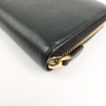 PRADA Vitello Move Leather Round Zippy Wallet Black 1ML506 Used - 图片 9