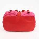PRADA Triangle Logo Nylon Leather Backpack Ruck Sack Pink B6677 Used - 图片 5