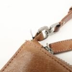 PRADA Triangle Logo Leather Shoulder Bag Hand Bag Brown Used - 图片 8