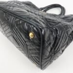 MIU MIU Leather 2Way Shoulder Bag Hand Bag Tote Bag Black - 图片 12