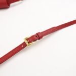 PRADA Saffiano Leather Shoulder Long Wallet Red 1M1437 - 图片 9