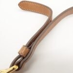 PRADA Logo Leather Ribbon 2Way Bag Hand Bag Brown BN2245 Used - 图片 7