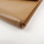 PRADA Triangle Logo Saffiano Leather Trifold Wallet Brown Used - 图片 14