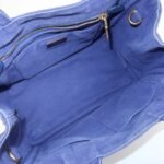 PRADA Logo Canapa Canvas 2Way Tote Bag Hand Bag Navy B2642B Used - 图片 21
