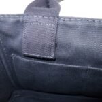 PRADA Logo Canapa Mini Canvas Tote Bag Hand Bag Black BN2439 Used - 图片 22