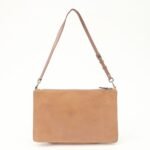 PRADA Triangle Logo Leather Shoulder Bag Hand Bag Brown Used - 图片 2