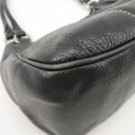 PRADA Logo Leather Shoulder Bag Hand Bag Black BR3593 Used - 图片 13