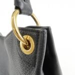 PRADA VITTELLO PHOENIX Triangle Logo Leather Shoulder Bag Black 1BC051 Used - 图片 19