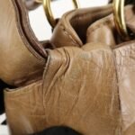 MIU MIU Leather Side Ribbon 2Way Bag Hand Bag Beige Gold - 图片 17