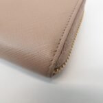PRADA Logo Saffiano Leather Zippy Coin Case Pink Beige 1ML025 Used - 图片 7