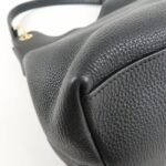 PRADA VITTELLO PHOENIX Triangle Logo Leather Shoulder Bag Black 1BC051 Used - 图片 14