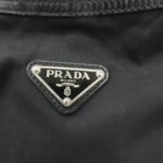 PRADA Triangle Logo Nylon Leather Shoulder Bag Hand Bag Black BR3121 Used - 图片 16