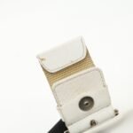PRADA Triangle Logo Leather Nylon Shoulder Bag White Beige - 图片 18