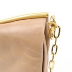 MIU MIU Leather 2Way Chain Shoulder Bag Clutch Bag Brown - 图片 15