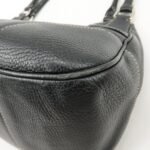 PRADA Logo Leather Shoulder Bag Hand Bag Black BR3593 Used - 图片 14