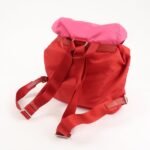 PRADA Triangle Logo Nylon Leather Backpack Ruck Sack Pink B6677 Used - 图片 6