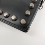 PRADA Leather Studs Chain Wallet Chain Bag Black Used - 图片 10