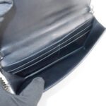PRADA Leather Studs Chain Wallet Chain Bag Black Used - 图片 18