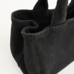 PRADA Canapa Mini Canvas 2Way Hand Bag Tote Bag Black 1BG439 Used - 图片 17
