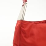 PRADA Nylon Patent Leather Shoulder Bag Red B8844 - 图片 15