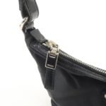 PRADA Triangle Logo Nylon Leather Shoulder Bag Hand Bag Black BR3121 Used - 图片 18