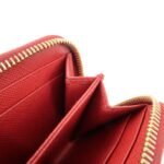 PRADA Triangle Logo Round Zippy Coin Case Red 1MO268 Used - 图片 19