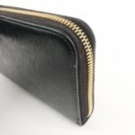 PRADA Vitello Move Leather Round Zippy Wallet Black 1ML506 Used - 图片 13