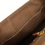 MIU MIU Leather Canvas 2Way Hand Bag Tote Bag Brown Pink 5BA085 Used - 图片 22