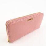 MIU MIU Leather Round Zippy Wallet Long Wallet Pink 5ML506 Used - 图片 4