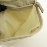 PRADA Triangle Logo Nylon Shoulder Bag Crossbody Bag Beige B7372 Used - 图片 18