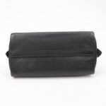 PRADA Leather 2Way Bag Shoulder Hand Bag Black Gold Used - 图片 5