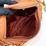 PRADA Logo Nylon Leather Shoulder Bag Crossbody Bag Orange BT0692 Used - 图片 21