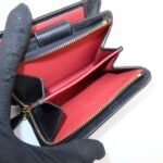 PRADA Saffiano Leather Bi-Fold Wallet Black Red Gold 1ML018 Used - 图片 16