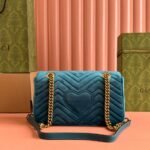 GG Velvet Small Marmont shoulder bag - 图片 4