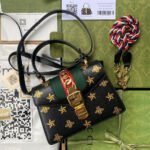 GG Sylvie Bee Star mini leather bag - 图片 2