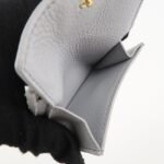 MIU MIU leather Card Case Coin Case Light Gray 5MC081 Used - 图片 20